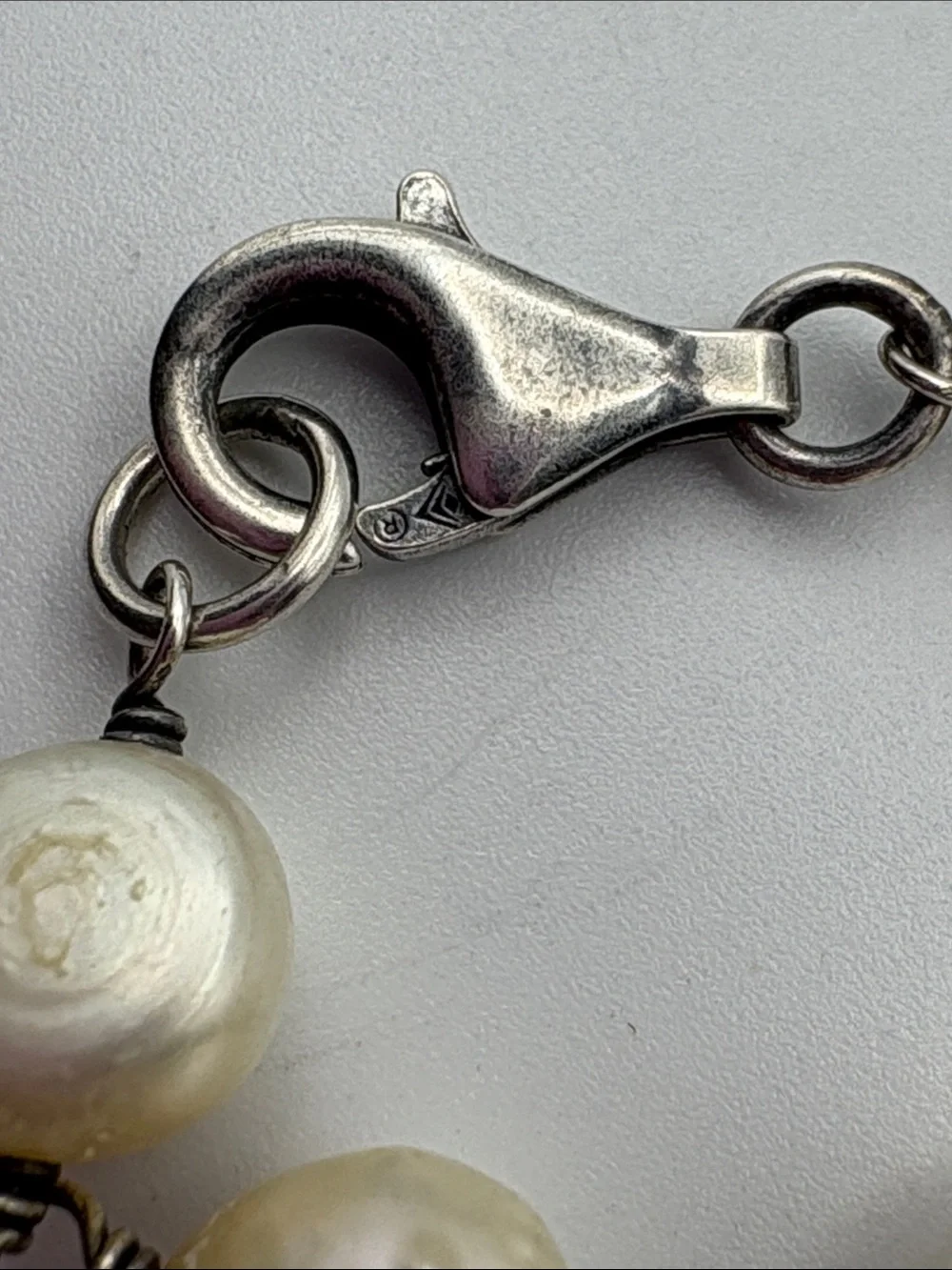 Silpada Long Pearl Station Necklace - 
